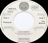 BLACK SABBATH - PARANOID (7")