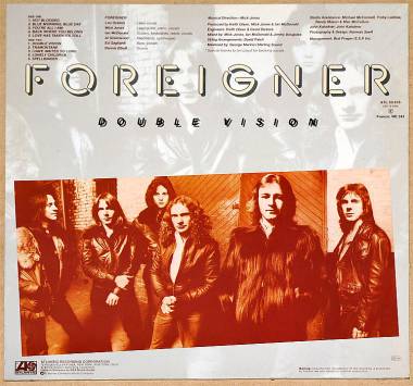 FOREIGNER - DOUBLE VISION (LP)